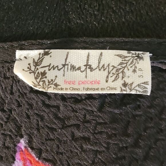 Free People Women's Pink & Black Dress - Picture 7 of 16